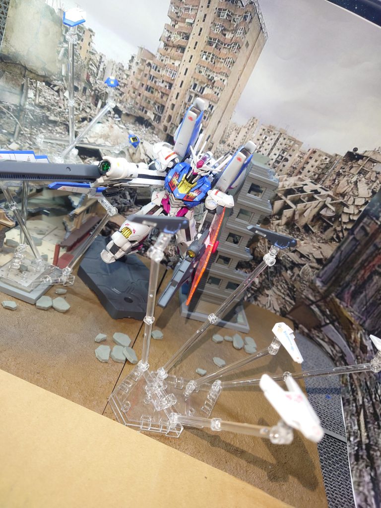 ダッシュエアリアル単体フルビット射出戦闘シーン