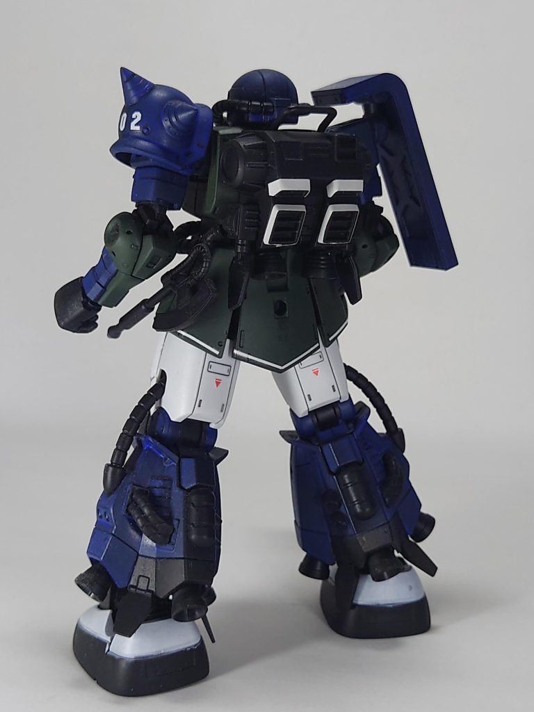 制作は、缶スプレー塗装・マスキング・スミ入れ・水転写デカール・付属シール・つや消しといった感じです。