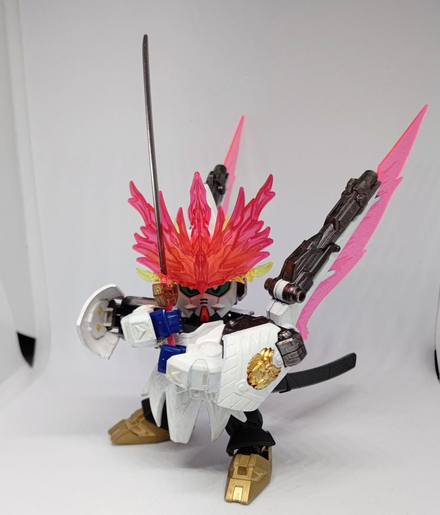 二の腕にクロスシルエットを流用したので、両手持ちが可能