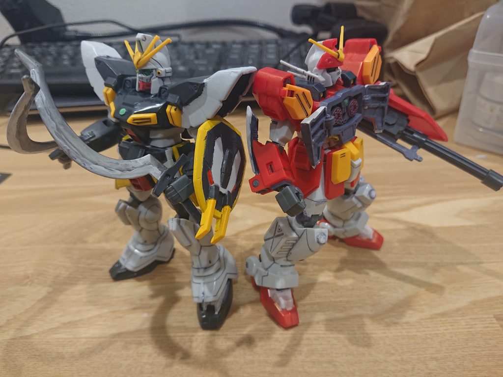 まだまだ粗削りですが思い出の旧キットでGチーム完成目指して頑張ります😄