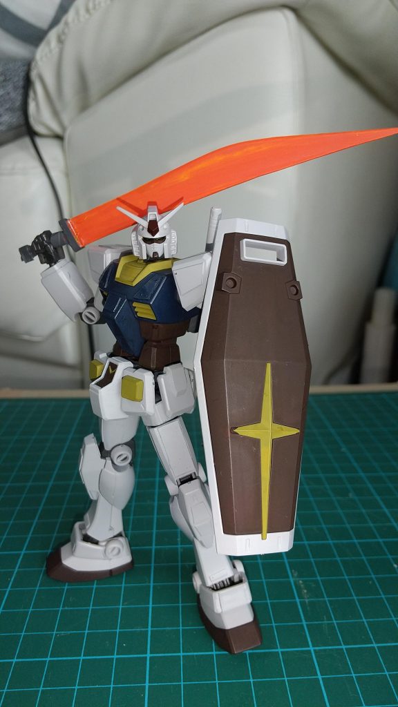 ウェザリングとチッピング前ヒートソードは自作