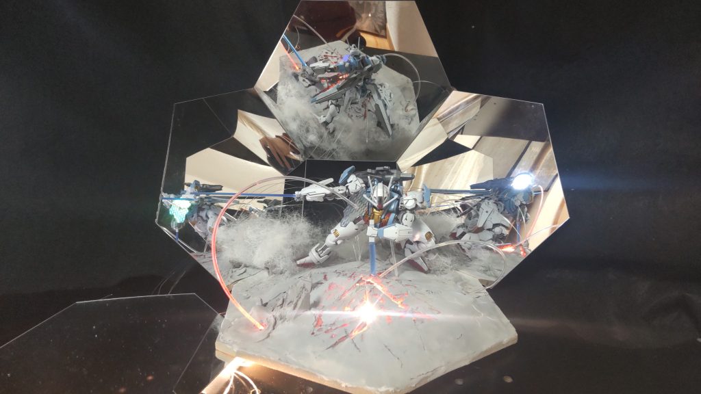 鏡に写り込まない様に撮影