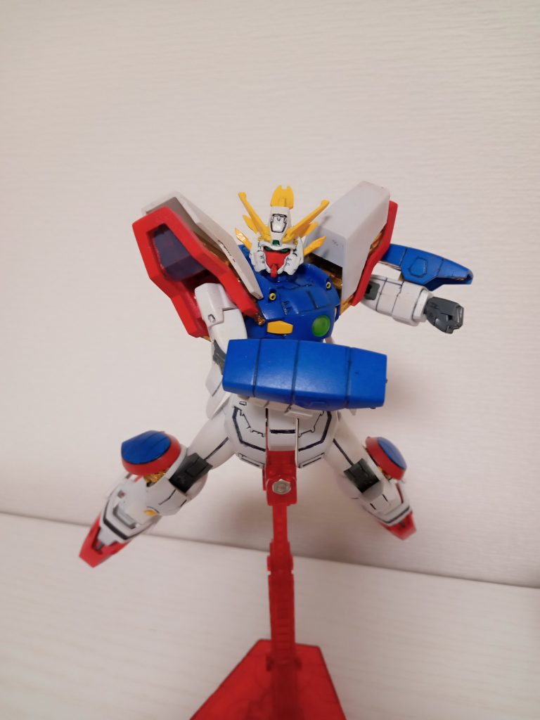 デビルガンダムに突進するシーン