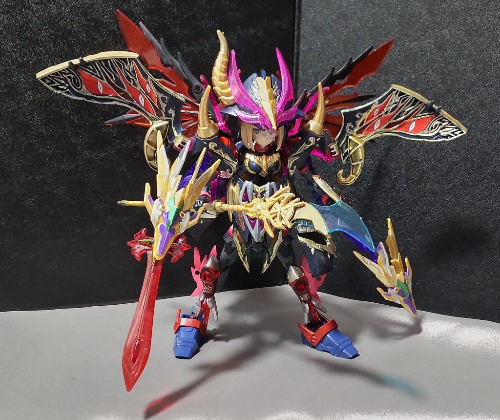 この形態では全ての能力が向上し、炎の剣を触媒にしているのもあって、炎属性は無効化します。