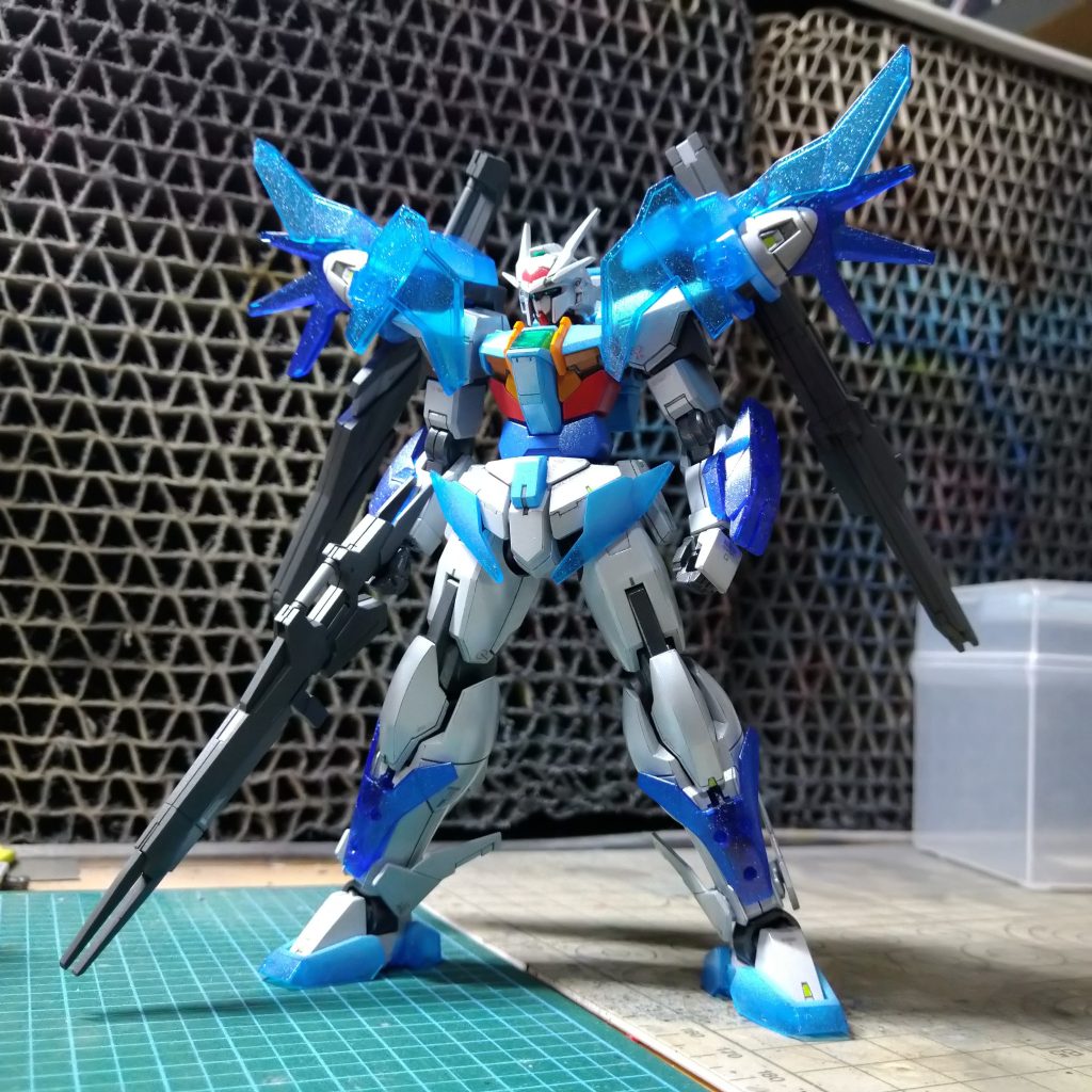 照明次第で見え方が大きく変わります。キラキラのキットはこうでないとね！