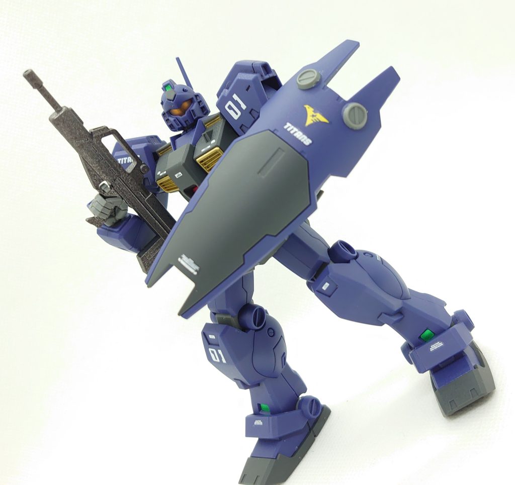 HGUC74 RGM-79Q ジム・クゥエル 『ティターンズカラー』–2枚目/制作者：早摘みレモン