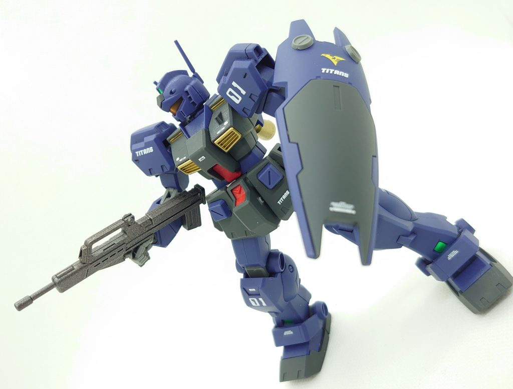 HGUC74 RGM-79Q ジム・クゥエル 『ティターンズカラー』–4枚目/制作者：早摘みレモン