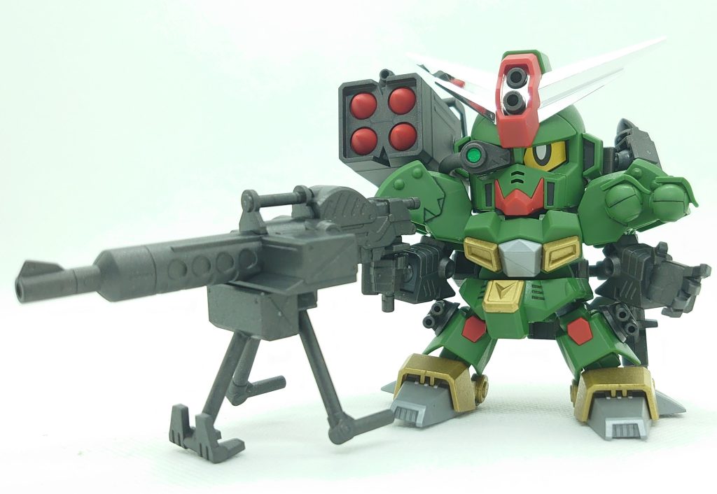 部分塗装、墨入れ、トップコート仕上げです。BB戦士なのでポロリが若干気になりますが、思い出補正も相まって良いキットでした。