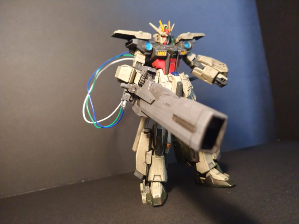 ビームランチャーはAGE3のもの!コードは100均の針金。
