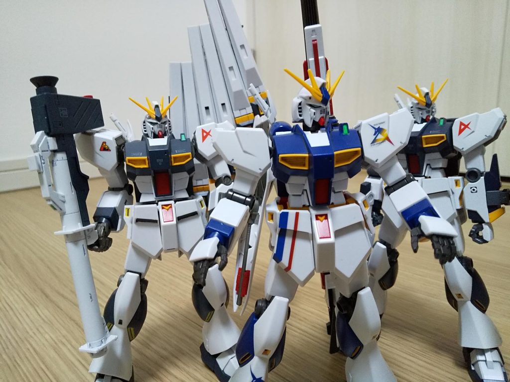 HGUC版、EG版と共に。