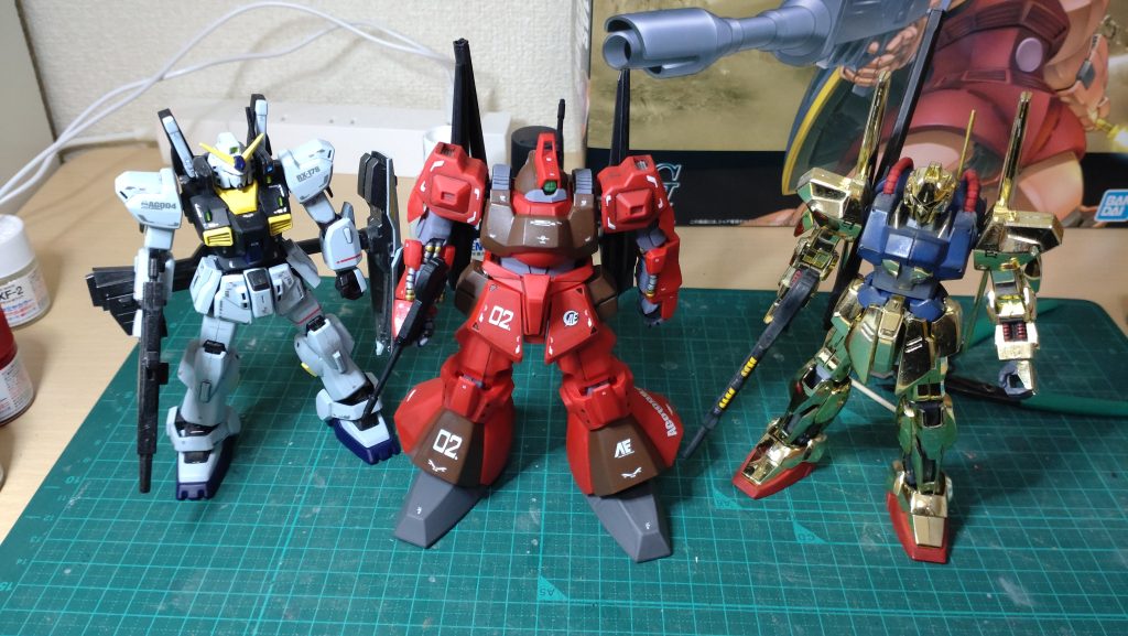 アーガマ搭載機たち。シャアの乗機コンプリート（アニメだけ）、あとゲルググとサザビーで終了します！