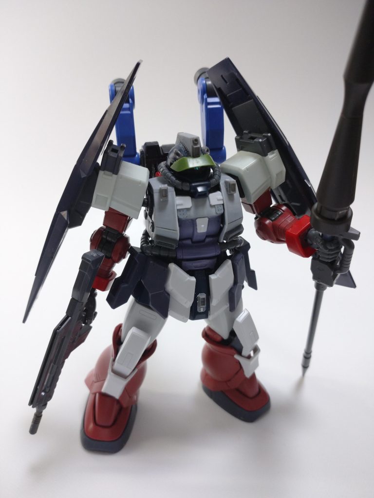 改造当初はこんな感じにしていたのですがザクにモリモリ武装追加したナニカで連邦感がなかったので修正しました。バランスって難しいですねぇ。今回も最後までご覧くださりありがとうございました！また次回作でお会いしましょう☆