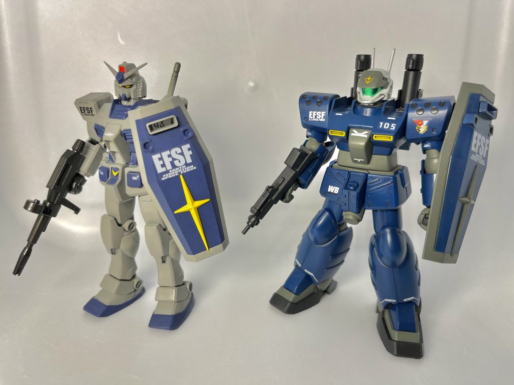 以前作ったG3カラーFGガンダムと一緒に。