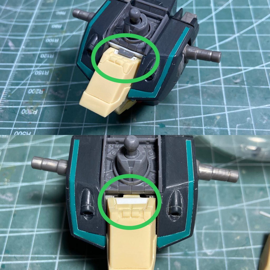 隙間を埋めるためにディテール追加。