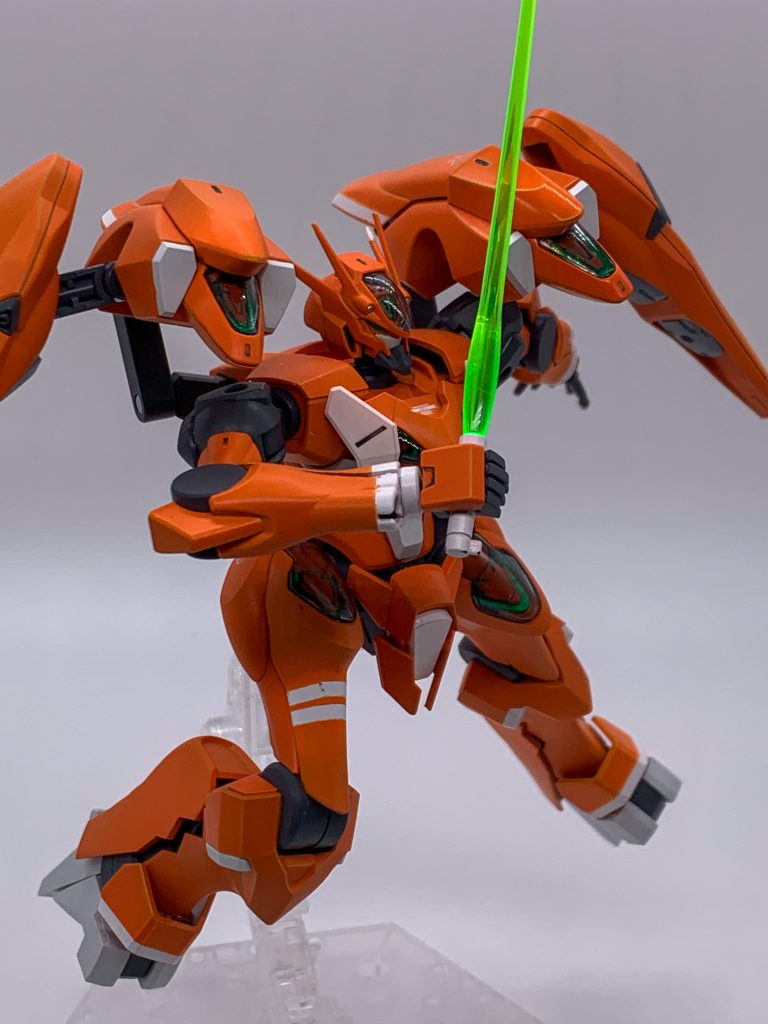 格闘戦シェルユニットの緑はシールの上から塗装して、そのまま貼ってます。