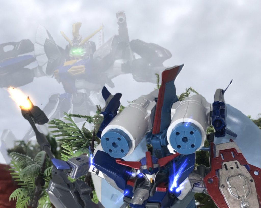 vsアーヴァンクスガンダムミラージュ・コロイド・ステルスがユニウス条約により正規軍での運用を禁止されている現在。条約批准の監査を躱す為、軍には納入されず開発局が民間警備会社「トレオン・グローバル・セキュリティズ」にヴェルペルを貸与→正規軍がトレオン社へ艦船の警備を委託→前線に出撃した艦船の「警備」という名目でヴェルペルを持ち込んだトレオン社が戦闘行為に参加……という形を取っている。素性を隠しザフト軍への破壊工作、威力偵察任務に従事した。