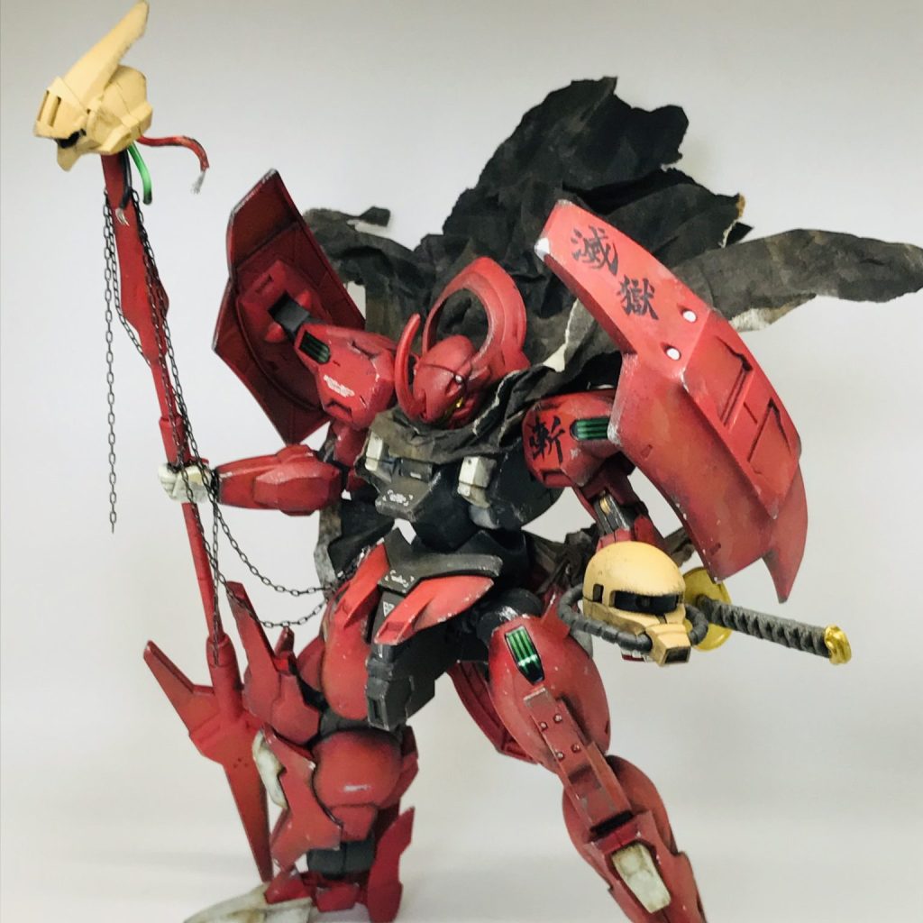 HG ダリルバルデ 戦国無双仕様 マント付き 無塗装 お手軽ウェザリング｜tamamaさんのガンプラ作品｜GUNSTA（ガンスタ）