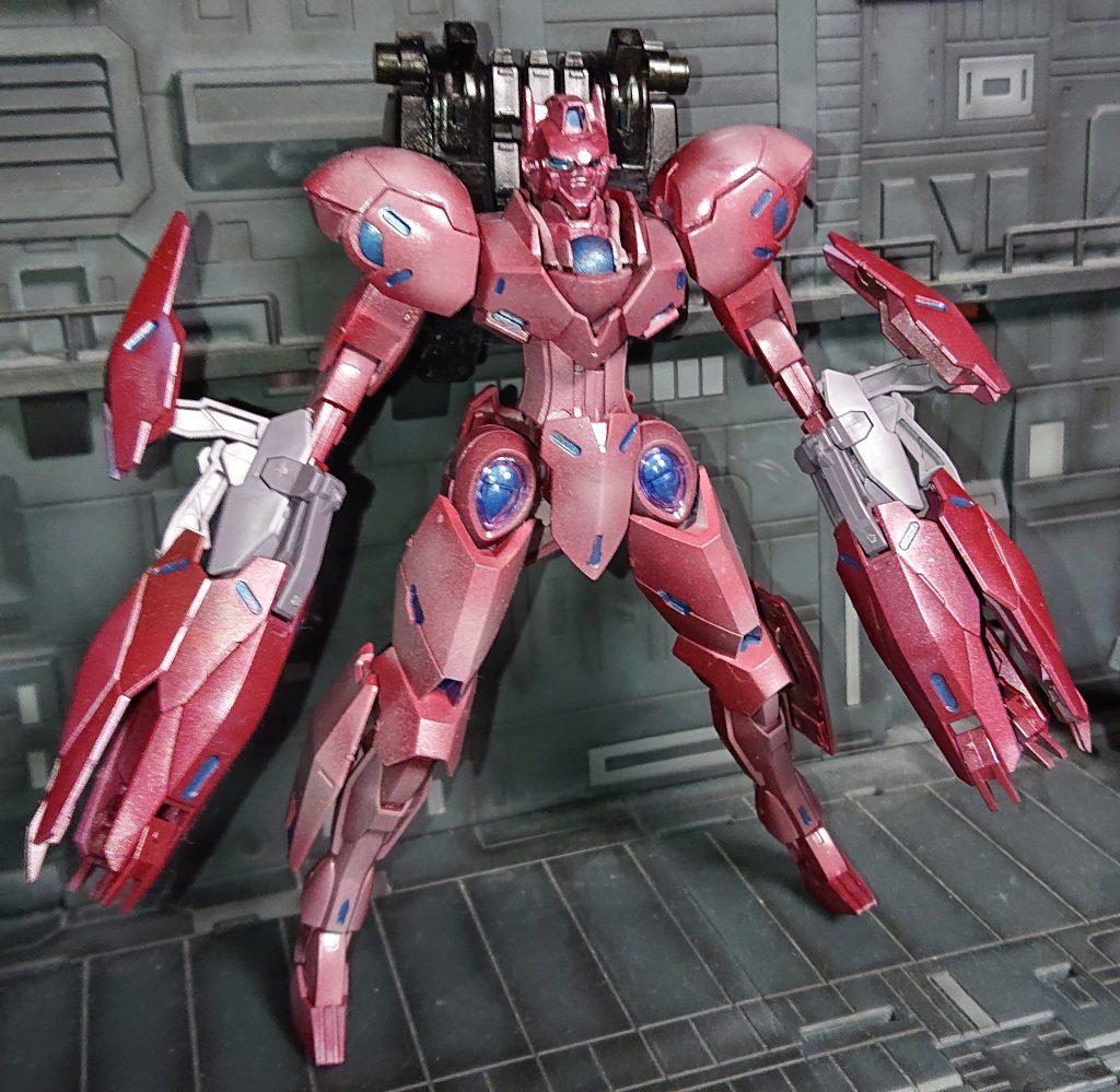 パックは余ってたサンボルの物　顔はAGEのMS