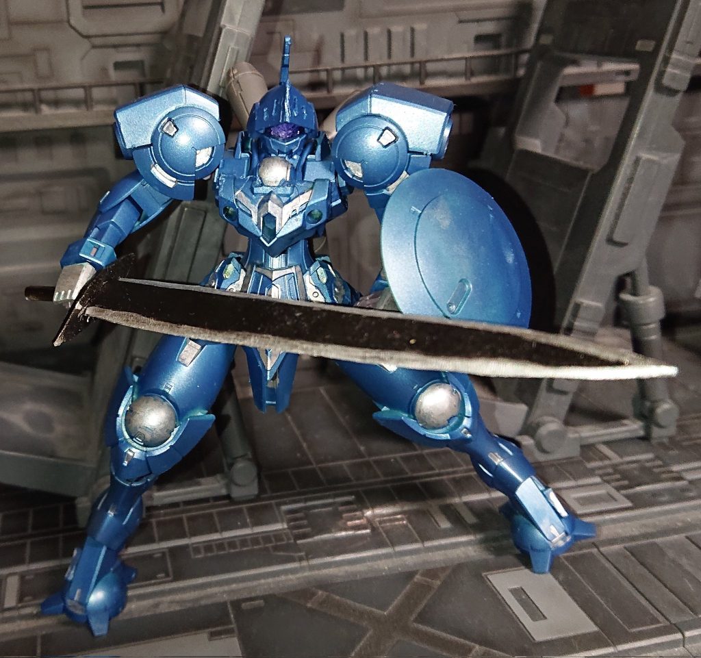 ミカエリスよりもラウンドシールドでより騎士ぽいデザイン水星コン最後の１機