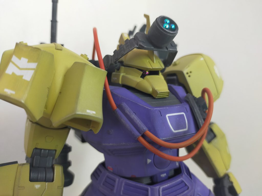 裏話として一つ、本当はジャコビアス・ノードの傍で戦うエリート兵という設定で作る予定でしたが、作っているうちに、なんか違うってなり、設定変更に至りました。3連スコープはその名残でもあります。