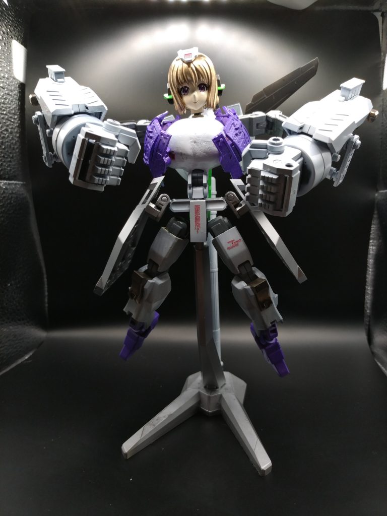 塵一つ残らず消滅させてやるポーズ。しかしどちらかと言えばビッグオー的な。