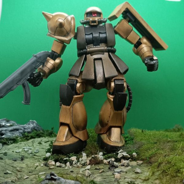 ザクゴールド、ジオラマ