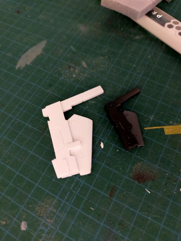 HGのビームピストルを参考にスクラッチです。最後まで閲覧ありがとうございました。