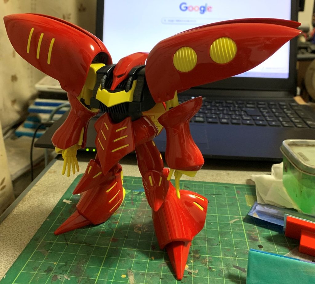 素組みの状態。プロポーションには手を加えていませんが、塗装一つで雰囲気が大分変わったかと思います。