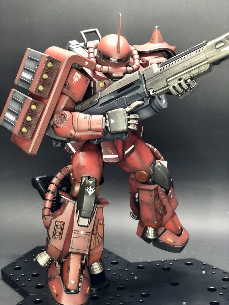 ライフルは昔amazonで買った組み立てキット塗装して雰囲気を合わせています。