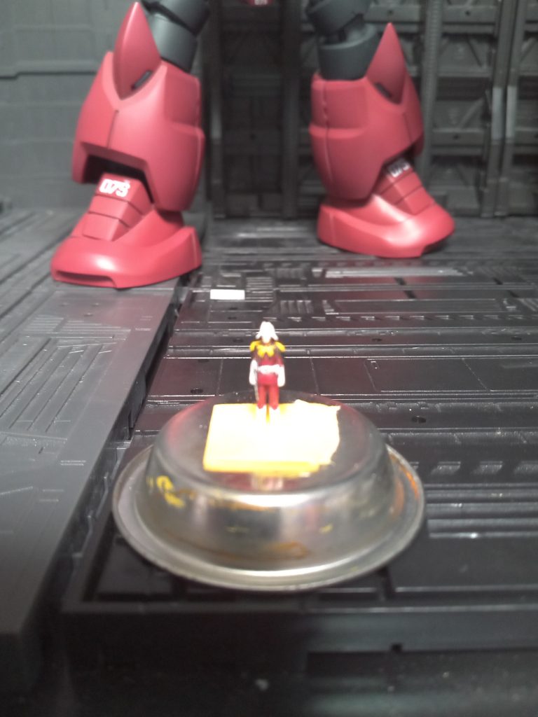 小さくて、ピントが合わない…。一番大変だったな。塗り分け。