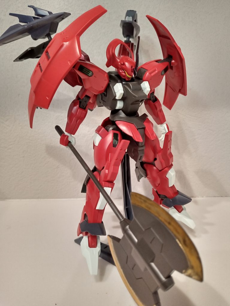 グシオンリベイクフルシティのバックパックを羽のように仕様した過去ミキシングアイディアを採用いい感じに悪魔っぽく