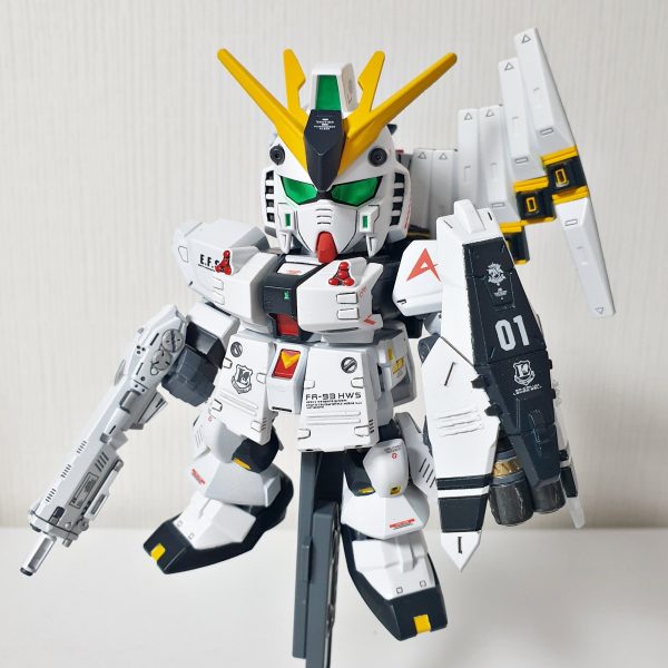 【sakaehappy】ガンプラ9点 SDCS νガンダム & HWS(RX-93 & FA-93 HWS)｜zethsさんのガンプラ