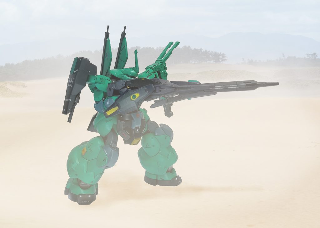 下半身の可動は。。。膝立ちは無理なので立ちライフル