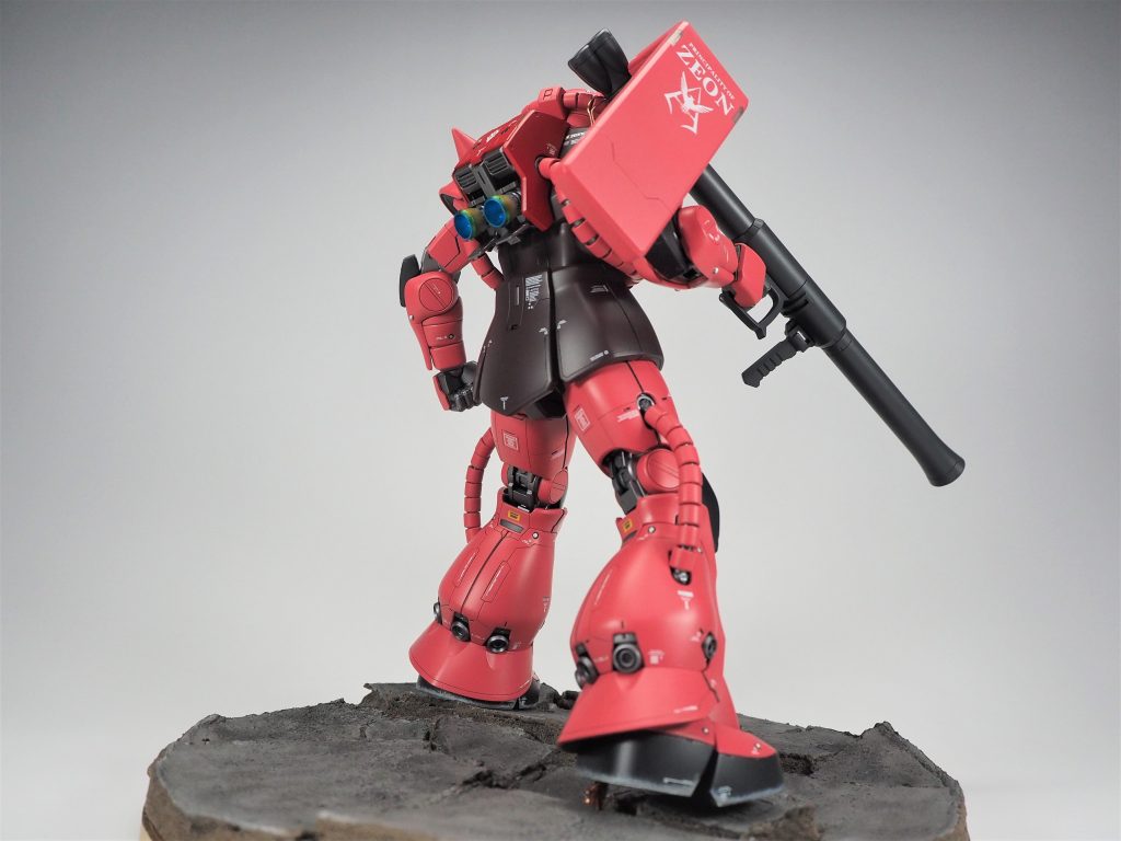 リア2発光無しの状態発光箇所は脚部とバックパックの全スラスターと新規に作ったクリアの部分、モノアイ、スコープ