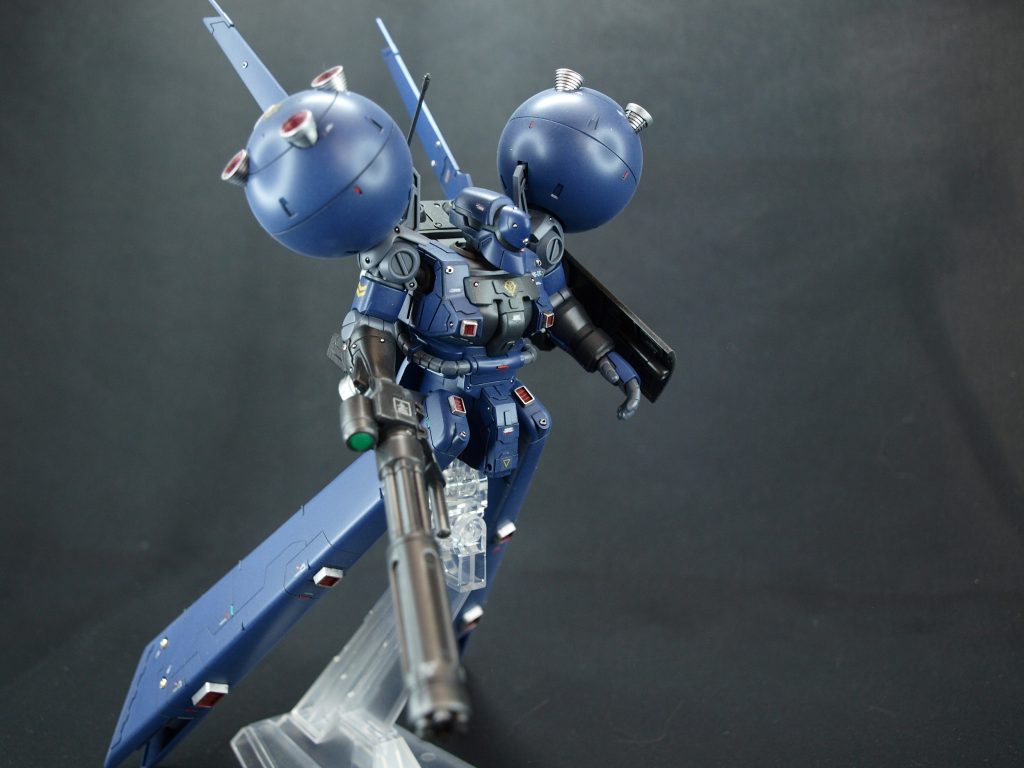 角度を変えて。今回ティターンズブルー1と2を使いました。落ち着いた雰囲気にまとまりました。