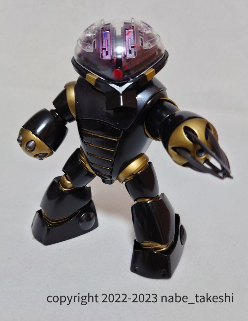 頭部の外装を外すと、内部メカを脳漿に見えるようにしてみました　