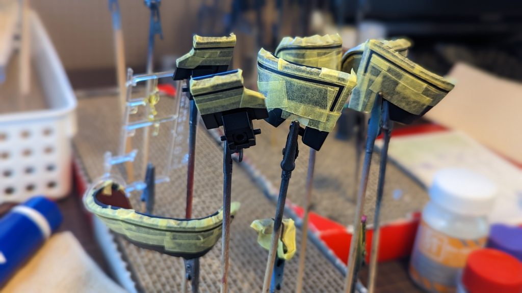 ラインマスキング地獄。ラインデカールってのがあったんすね…