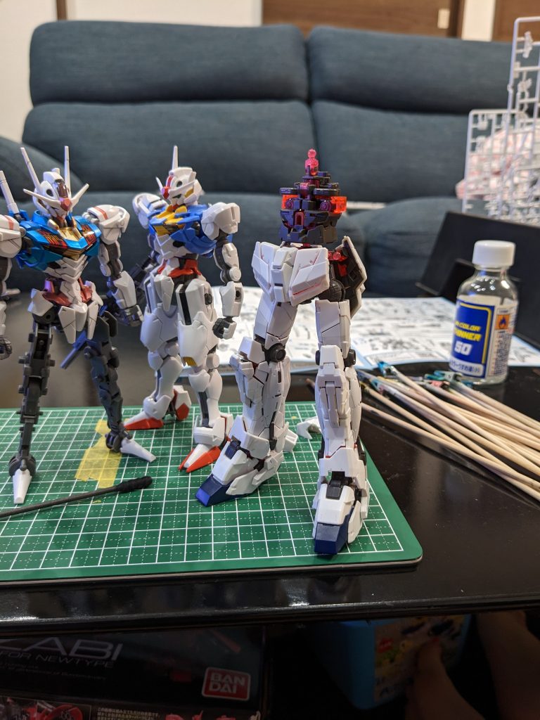 パパがエアリアルを作っている間も地道にやっていました。