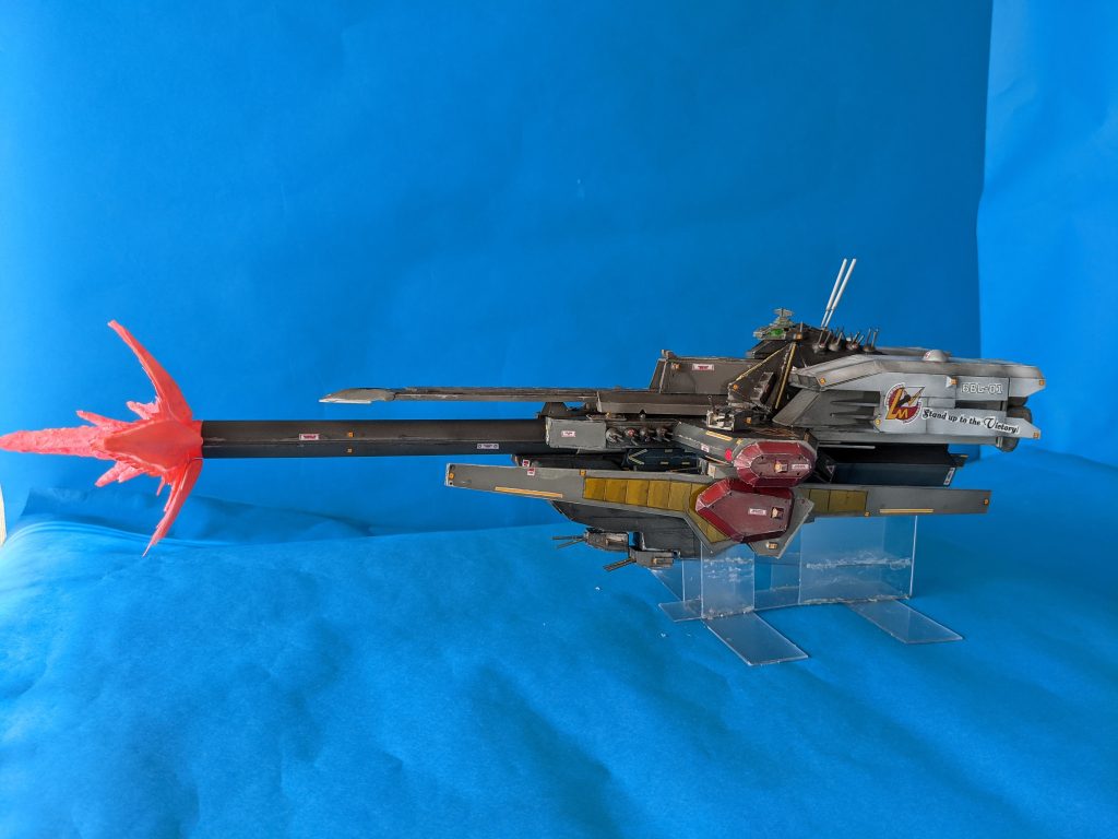 ビームラム展開して真横から。