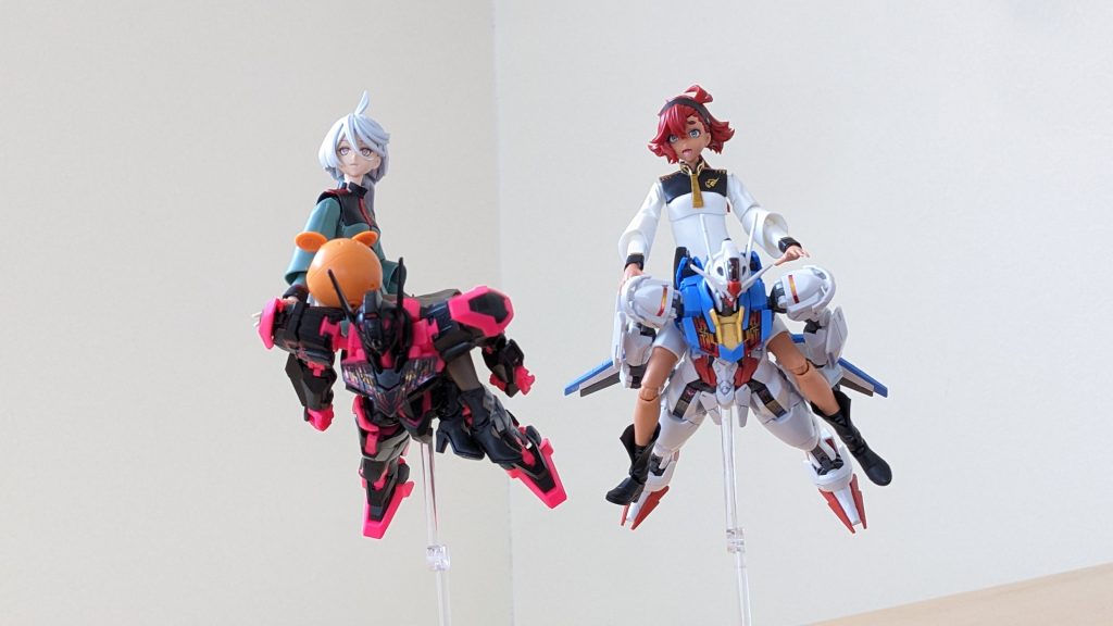 笑顔で仲良しのスレミオ水星の魔女プラは全部ムスメが作ってます。第2クールはどうなることやら