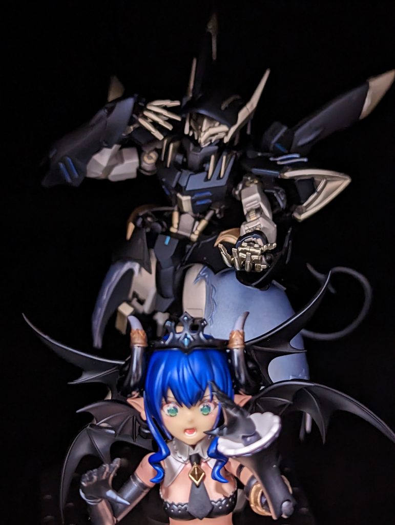 カッコつけの中二悪魔が出てきて驚き中のベルルッタ