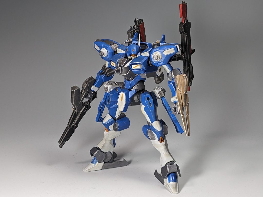 HGザウォートをベースに、ACLRのエヴァンジェ隊長が駆るオラクルを見立てました。ザウォートを見てから、もうこれしか頭に出てこなかったので作っちゃいました。