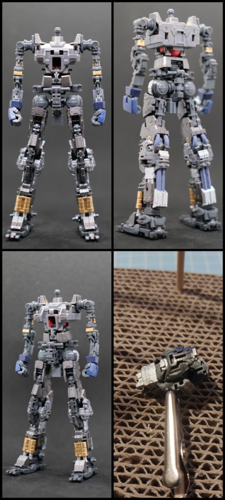 おサボり塗装なので外から見える範囲のみ部分塗装してます。外装を付けたり外したりして確認しながら進めました。