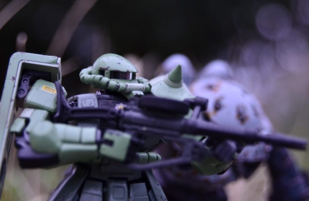 ザクをアップした写真です。