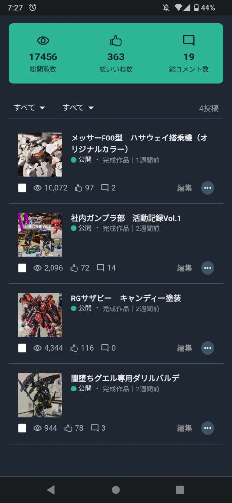 メッサーの塗装は非情に多くの人にみていただいて嬉しいです☺️✨これからも緩く共有していきます！