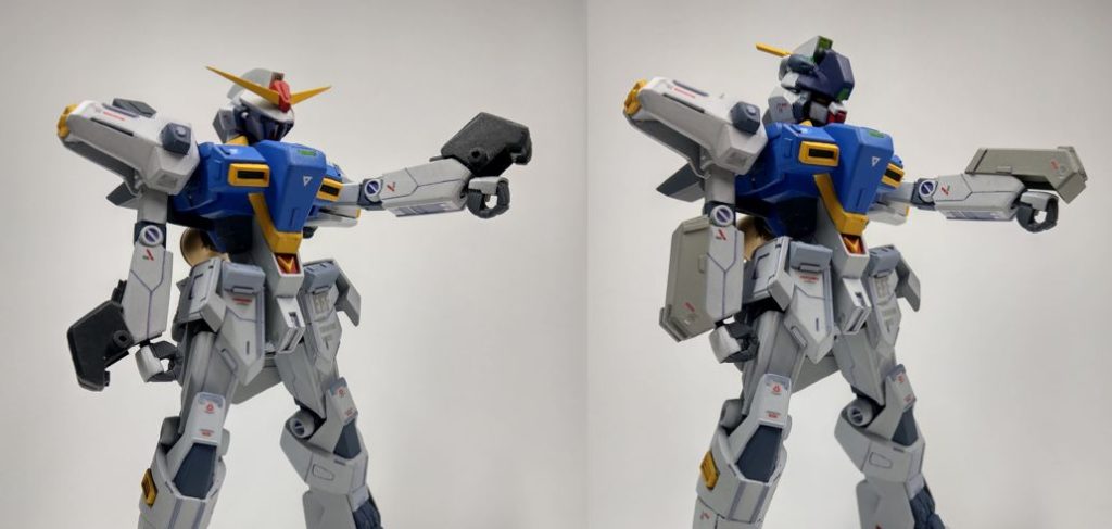 ヘッドパーツ、電磁ナックル・ナックルブラストも設定画版とコミック版で差し替え可能。