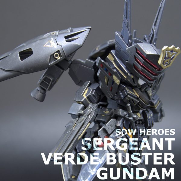 SD サージェントヴェルデバスターガンダム(高速飛行ユニット装備)