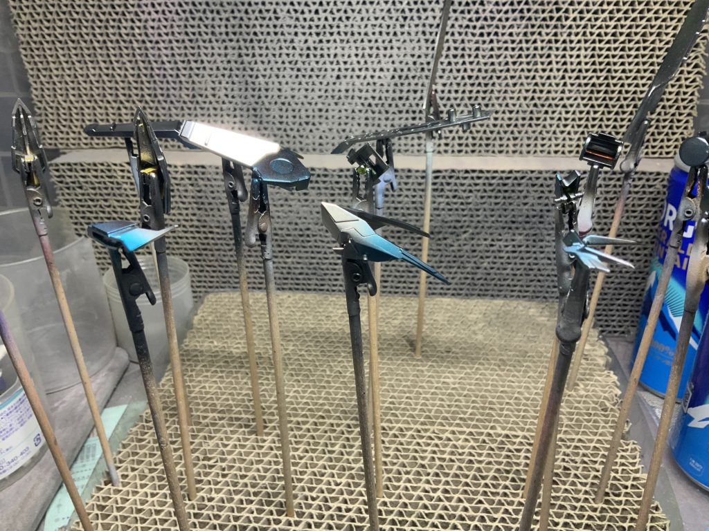 息止めてやったグラデ塗装