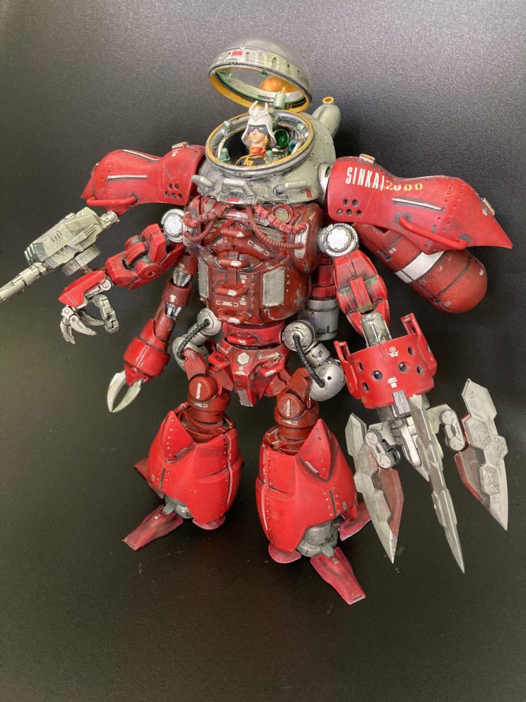 過去製作機体やミキシング余剰パーツなど寄せ集めて更にコトブキヤさんのパーツをプラスして製作しました!