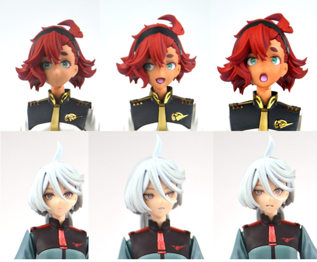 表情はこんな感じで眉は切り離して組み合わせるとバリエーション広がりますね